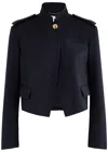 Chloé Cotton Military Jacket In Navy