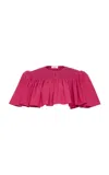 Chloé Cropped Cotton Top In Pink