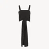 Chloé Crop Top With Ties In Black