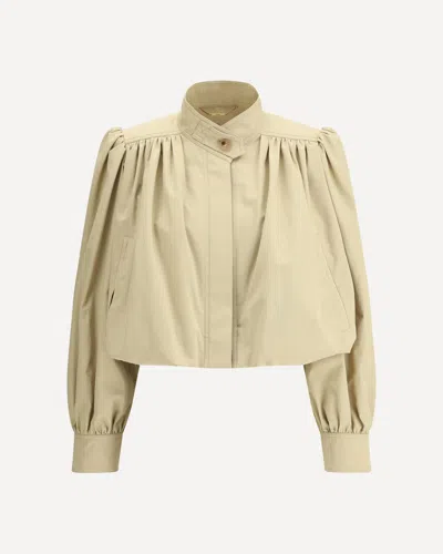 Chloé Women Cropped Jacket In Neutral