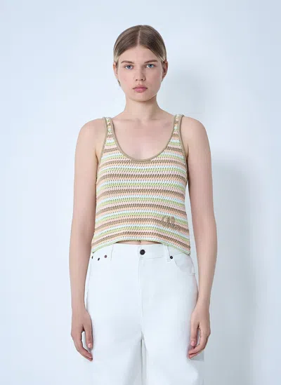 Chloé Cropped Logo Tank Top
