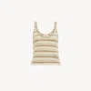Chloé Cropped Logo Tank Top