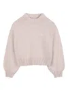Chloé Cropped Sweater In Neutral