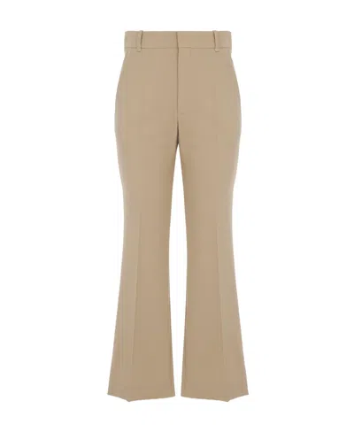 Chloé Cropped Tailored Trousers In Nude
