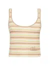 Chloé Cropped Tank Top With Embroidered Logo