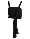 Chloé Cropped Tank Top With Ribbons