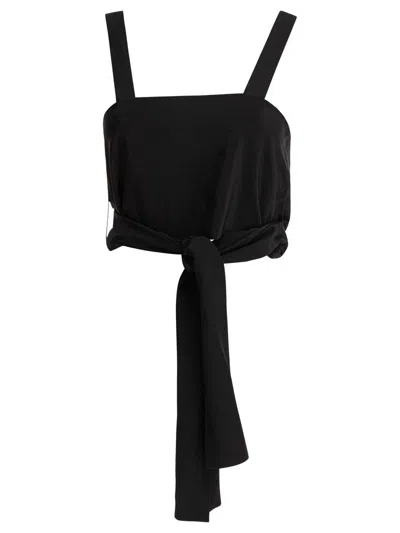 Chloé Cropped Tank Top With Ribbons