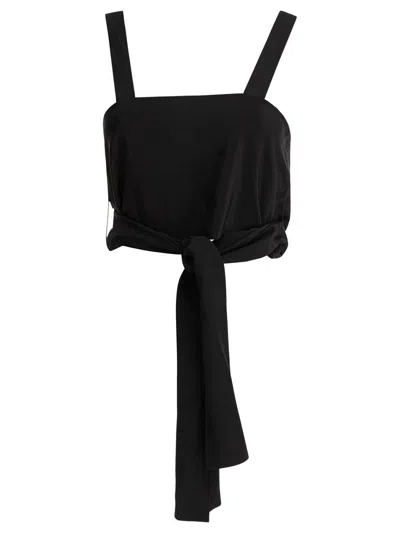 CHLOÉ CHLOÉ CROPPED TANK TOP WITH RIBBONS