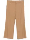 Chloé Cropped Tailored Pants In Brown