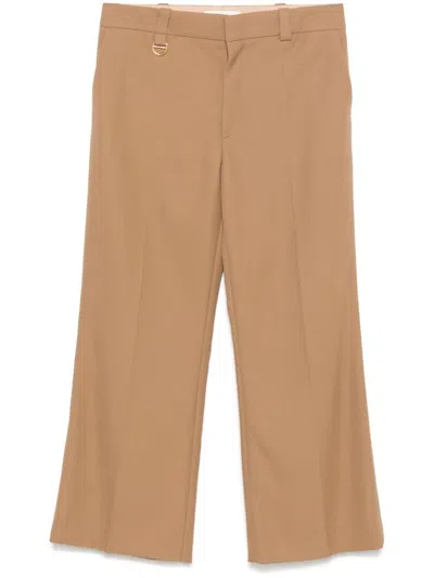 Chloé Cropped Trousers In Brown