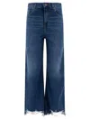 Chloé Cropped Wide-leg Jeans In Blue