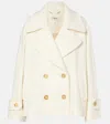 Chloé Wool-blend Double-breasted Coat In Eden White