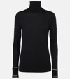 Chloé Cropped Wool Sweater In Black