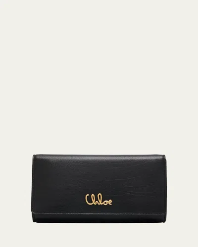 Chloé Crossbody Bag In Grained Leather In Black