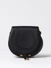 Chloé Marcie Medium Slim Crossbody Bag In Grained Calfskin In Black