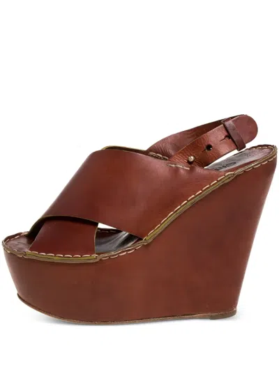 Pre-owned Chloé Crossover-strap Platform Sandals