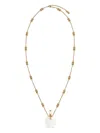 Chloé Crystal-embellished Chain Necklace In Gold