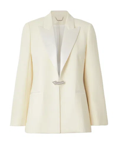 Chloé Peak-lapels Single-breasted Blazer In Beige