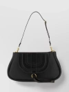 Chloé Marcie Shoulder Bag In Black Leather In Black
