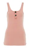 Chloé Cut-out Cotton Top In Orange