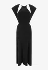 Chloé Abito Maxi Con Dettagli Cut-out In Black
