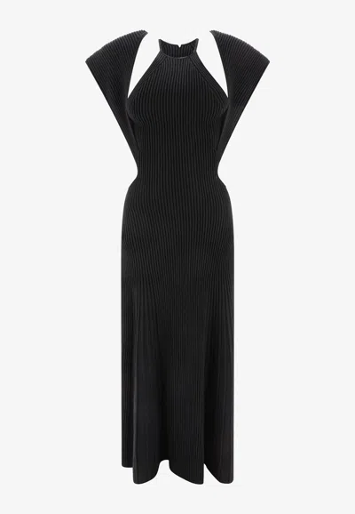 Chloé Cut-out Wool Midi Dress