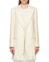 Chloé Cut Short Coat In White