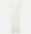 Chloé Cutout Wool Maxi Dress In White