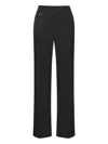 Chloé Tailored Trousers In Grain De Poudre Wool In Black