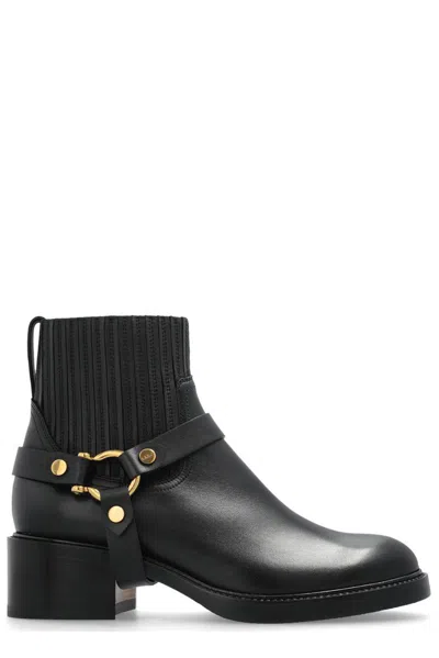 Chloé Bottines Dakota Femme Noir Taille 38 100% Cuir De Veau In Black
