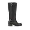 Chloé New Bikers Buckled Textured-leather Boots