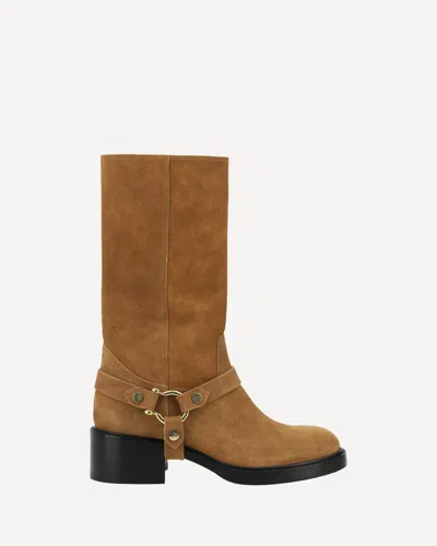 Chloé Dakota Boots In Gold Brown
