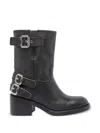 Chloé Leather Dakota Ankle Boots 60 In Black