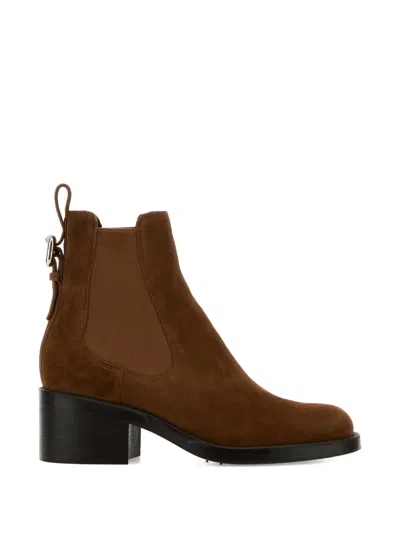 Chloé Chloe Women Caramel Suede Dakota Ankle Boots In Brown