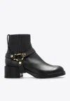 Chloé Dakota Leather Ankle Boots In Black