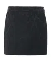 Chloé Damask-pattern Skirt In Black