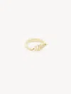 Chloé Logo-detail Ring In Gold
