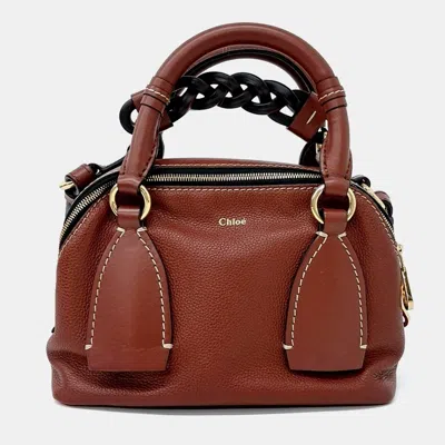 Pre-owned Chloé Daria Bag Small In Brown
