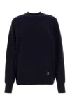 Chloé Chloe Women Midnight Blue Cashmere Blend Oversize Sweater In Dark Blue