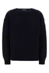 Chloé Navy Wool-cashmere Blend Oversized Jumper In Blue