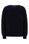 Chloé Chloe Dark Blue Wool Blend Sweater In Black