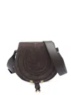 Chloé Saddle Shape Shoulder Bag With Suede Finish