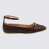 Chloé Chloe Misty Cut-out Leather Ballet Flats In Brown
