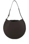 Chloé Structured Leather Shoulder Bag With Braided Detailing