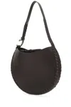 Chloé Structured Leather Shoulder Bag With Braided Detailing In 297
