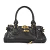 Chloé Dark Brown Paddington Shoulder Bag In Black