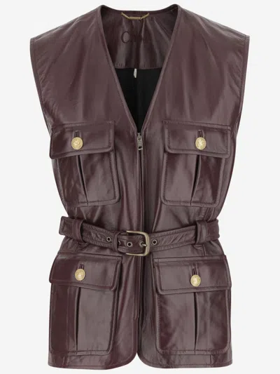 Chloé Dark Brown Utilitarian Vest