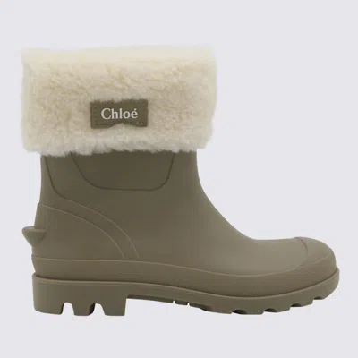 Chloé Kids' Dark Green Boots