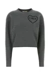 Chloé Chloe Dark Grey Wool Blend Sweater In Gray