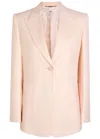 Chloé Chloe Darted Wool Blazer In Pink